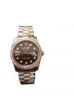 Rolex Datejust 31mm Watch Replica Rolex Diamond Bezel 2-Tone Rose Gold